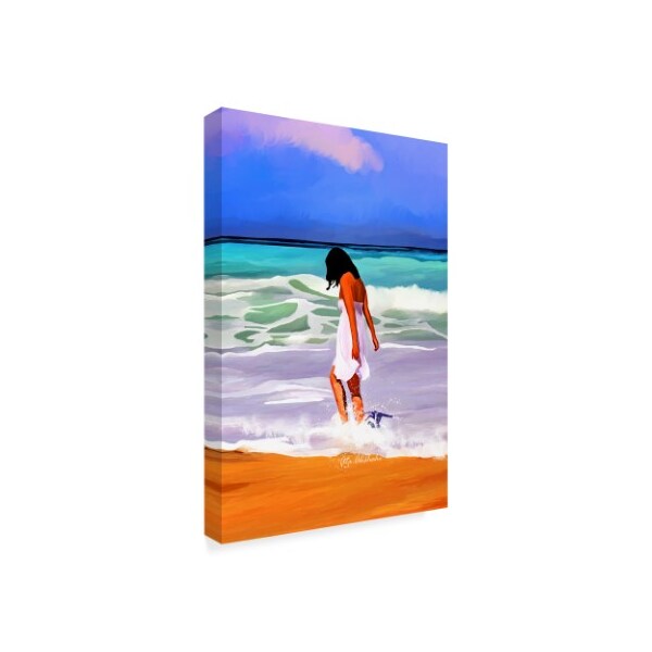 Ata Alishahi 'Beach Day' Canvas Art,30x47